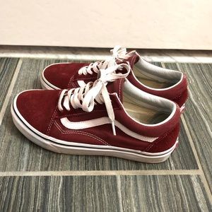 MAROON BURGUNDY OLD SKOOL VANS